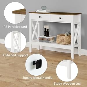 Consoletablesofatable138dx3937wx315hentrywaytablewith2drawersstorageshelvefoyertableforentrywayfarmhousehallwaytables  Urban Country Home Decor Console tablesofa table 138 d x 3937 w x 315 hentryway table with 2 drawers storage shelve foyer table for entryway farmhouse hallway tables  urban country home decor
