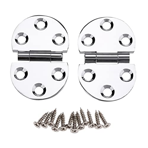 Natudeco Hinges, Folding Desktop Copper Hinges Countertop Sewing Machine Table Hinges 180 Degree Folding 2PCS