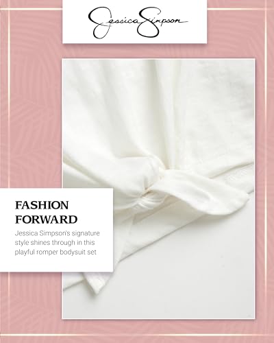 Image of Jessica Simpson Girls' T-Shirt - Short Sleeve Knot Hem Raglan Graphic Tee - Fashion Shirt for Girls (7-16)