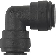 Ideal H2O JG Quick Connect Fitting - Elbow - 3/8 in - Black 10/Bag
