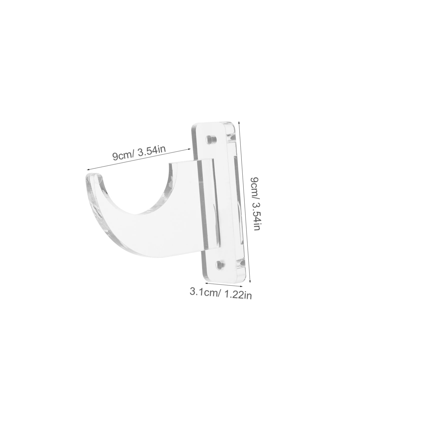 KICHOUSE 2 Pack Bat Rack Wall Mount Snowboard for Baseball Bats Guitar Hooks Swords Skateboard Mount for Home