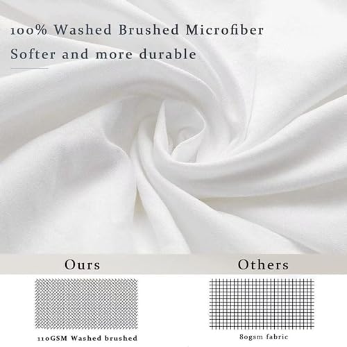 Housse de couette floral 220x240 de qualité supérieure en microfibre douce texturée - 6