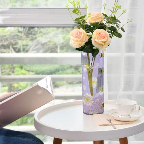 Vase transparent en plastique pour décoration de table de salon - 7