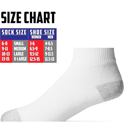 American Made Socks - Everyday - Quarter Socks for Women & Socks for men - 12 Pack4