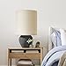 Beige Linen Tall Drum Lampshade, 11