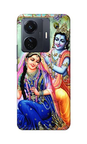 Image of Printed Hard Back Cover Case for Vivo iQOO Z6 Pro 5G | Vivo T1 Pro 5G | Vivo S15e Back Cover (Radha Krishna) -1803