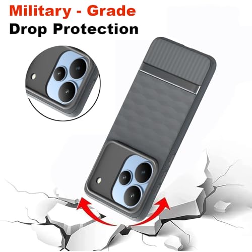Image of Shockproof Case for Realme P4 5G | Full Camera Protection | TPU Flexible Back Cover for Realme P4 5G (Graphite Grey)