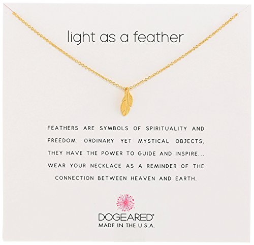 Dogeared Reminders Light As A Feather Necklace