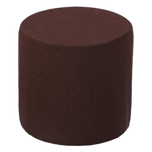 uxcell Ottoman Cover Round, Stretch Ottoman Slipcover Fit Diameter 9.8