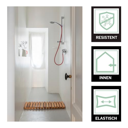 dubaust SAB24 Sanitärsilikon Basic elastisch dauernassbeständig schimmelresistent Bad Küche Dusche Feuchträume 300ml Kartusche (transparent)