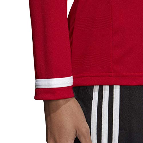 adidas Female Team 19 Long Sleeve Jersey,Power Red/White,L