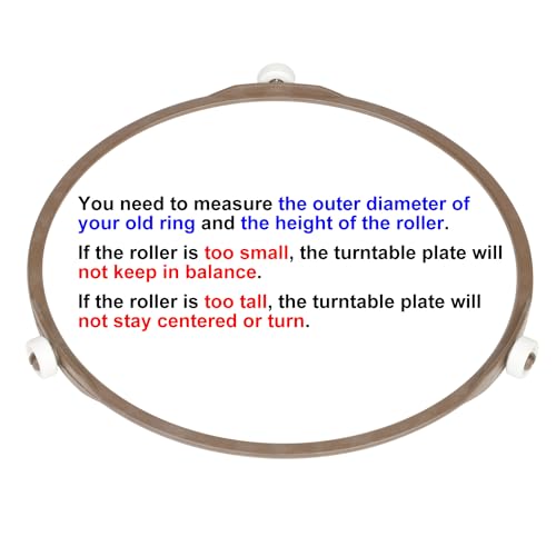 8.8" Microwave Turntable Ring with 15 mm Rollers, 8.8 inch 15 Millimeters - Picture 33 of 55