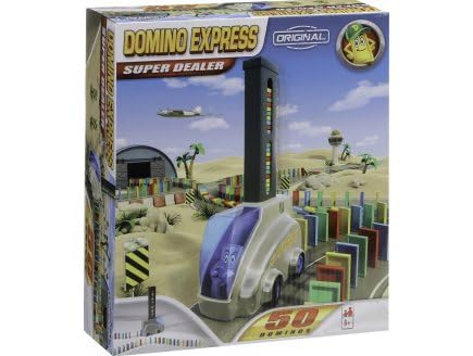 Coffret Domino Express 50 Pieces Super Dealer Pack Parcours Dominos Cascades Circuit Set Jeu Construction + Carte - vue 2