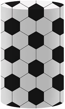 NO182 Sports Soccer Pedestal for Birthday Party, Babyshower Decoration, Cylinder, Photography Plinth, Baptism, Communion Props - Dia36 H75 Pattern B