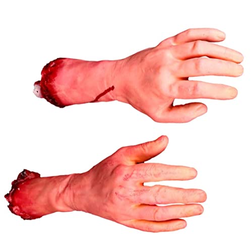 NaciZuo Halloween gebrochener Arm gruselige Körperteile für Halloween Party Realistische Latex Gory 35 cm Handtricksspielzeug Halloween Dekorationen Cover