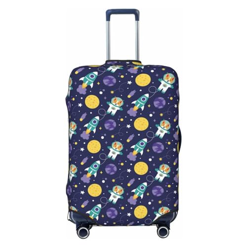 Astronaut Corgi For Travel Luggage Cover Suitcase Protector Fits 18-32 Inch Travel Luggage Protector Elastic Luggage Anti-Scratch Suitcase Cover - Main Image