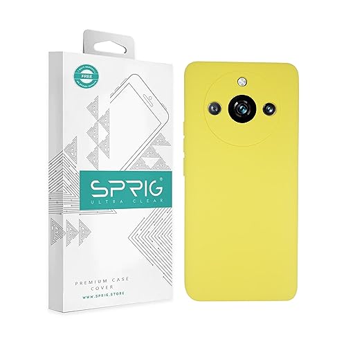 Image of SPRIG Compatible with Realme 11 Pro Phone TPEE Premium Back Cover Drop Tested Shock Proof Mobile Case for Men, Women, Boys and Girls with Camera Protection (Light Yellow)