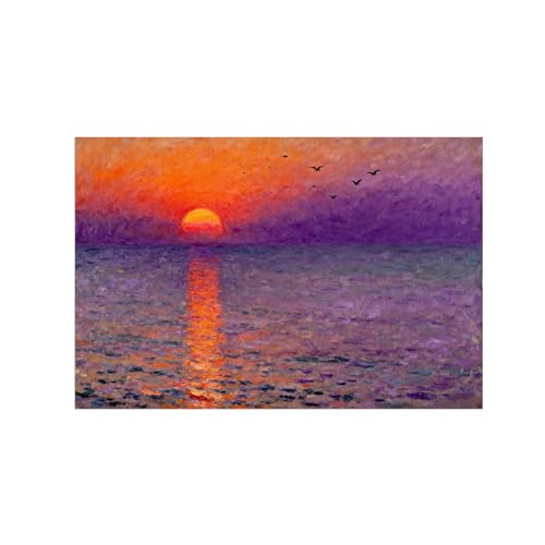 Décoration murale image muraux salon coucher de soleil