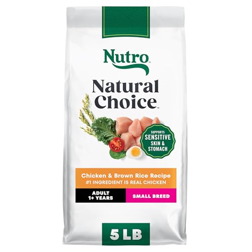 Nutro Natural Choice Small Breed Dry Dog Food, Adult Dog Food Dry Chicken and Brown Rice, 5 lbs.