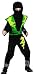 Produktbild Magicoo Dragon Ninja Kostüm Kinder grün-schwarz Halloween Karneval - Ninja Kostüme für Kinder Jungen (122/128)