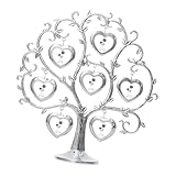 Facile à installer : l'arbre généalogique a des branches et des feuilles sculptées, et comprend une base pour l'affichage de table. 7 cadres suspendus pour arbre sont livrés dans ce lot. Utilisez la couverture photo pour couper les photos à la taille désirée. Glissez les photos dans les cadres pour un support photo de famille