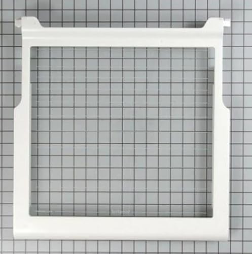 Image of Glass Shelf Compatible with Whirlpool WRS322FDAW01 WRS322FDAW02 WRS322FDAW03 WRS322FDAW04 WRS322FNAB00 WRS322FNAE00 WRS322FNAE01 WRS322FNAE02 WRS322FNAE03 WRS322FNAH00 WRS322FNAH01 Refrigerator