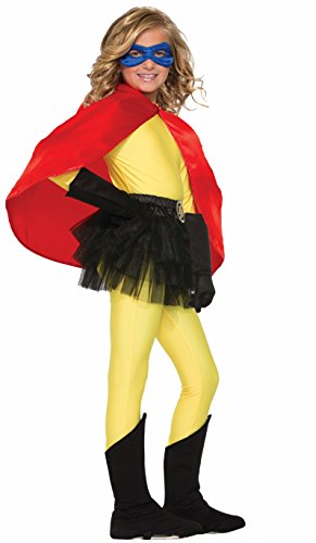 Capa de disfraz infantil de superhéroe roja miniatura 2