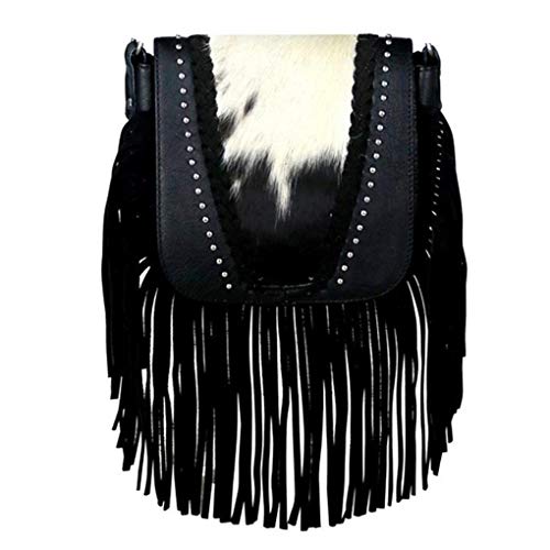 Handcrafted leather 4 in 1 bundle clutch crossbody biker bag w fr…