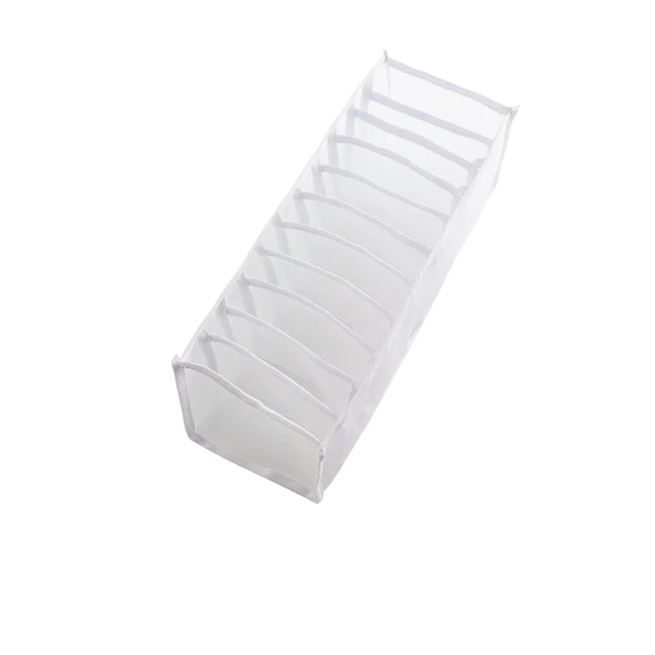 LADFRTYU Sock Storage Box Underwear Storage Box Drawer-type Socks Bra Separated Plaid Wardrobe Finishing Household #2942(White 11 grid,Black)