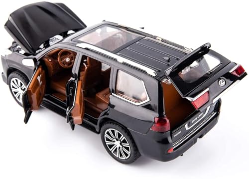 Image of SPITEN Lexus LX570 SUV 1:24 Big Size Diecast Scale Model Alloy Metal Pull Back Toy car for Kids with Openable Doors & Light, Music Toy Vehicle for Kids - Colors as Per Stock