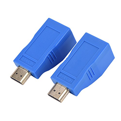 SANON 2Pcs Adattatore Extender Hdmi da Hdmi a Rj45...