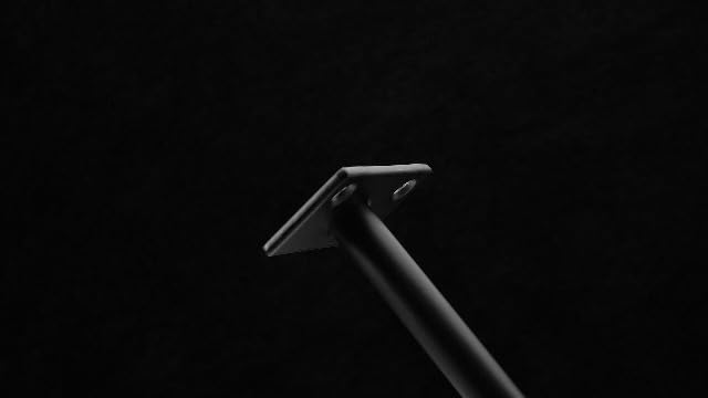 22 Pcs 6" Black Solid Steel Floating Shelf Bracket Blind Shelf Supports - Hidden Brackets for Floating Wood Shelves - Concealed Blind Shelf Support – Screws and Wall Plugs Included