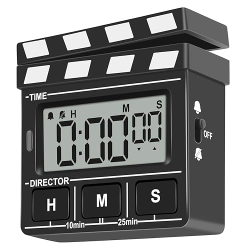 QANYI Modern Style Large Magnetic LED Display Digital Kitchen Timer, Auto Memory, Auto Shut-Off, Cute Desk Timer for Study, Classroom, Toothbrush, Exercise, Bathroom, Cooking