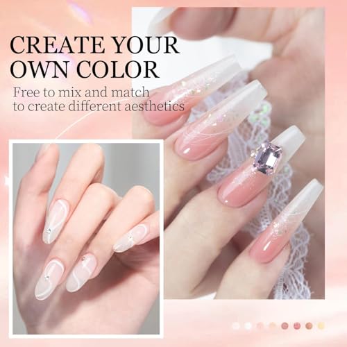 Kit de uñas acrílicas para principiantes con lámpara y taladro miniatura 2