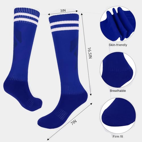 3 Pack Baseball Softball Socks for Adults Men and Women Knee High Socks for Football Hockey Soccer3