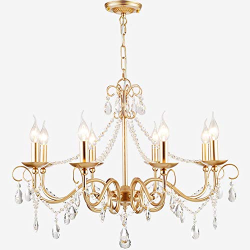 Lustre rond LED cristal K9 à lumière chaude pour un éclairage de salon tamisé