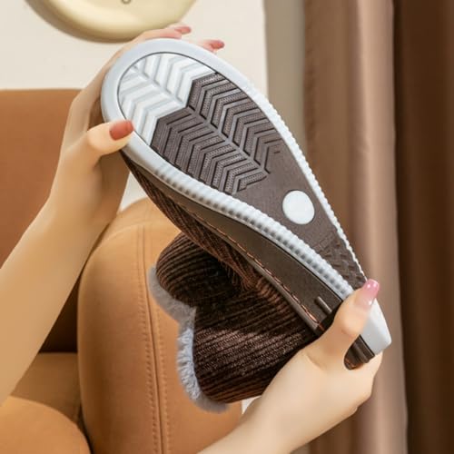 Women Men Winter Boots Slippers Home Warm Fleece Booties Slipper Anti Slip House Shoes Indoor Outdoor4