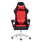Silla de la computadora La ergonomía Ejecutivo Silla de escritorio de altura ajustable E-Sports Gamer Sillas Vinculación Apoyabrazos reclinables Butaca for video juegos con reposacabezas y soporte lum