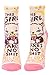 Blue Q Women's Ankle Socks This Girl Takes No Shit, Off-white, Shoe Size 5 - 10