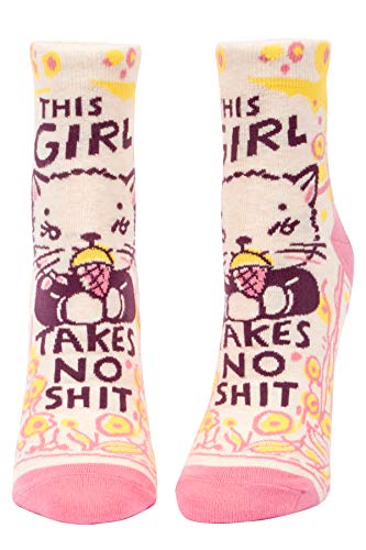 Chaussettes BlueQ Girl Takes No Shit pour affirmer son style au bureau ou chez soi