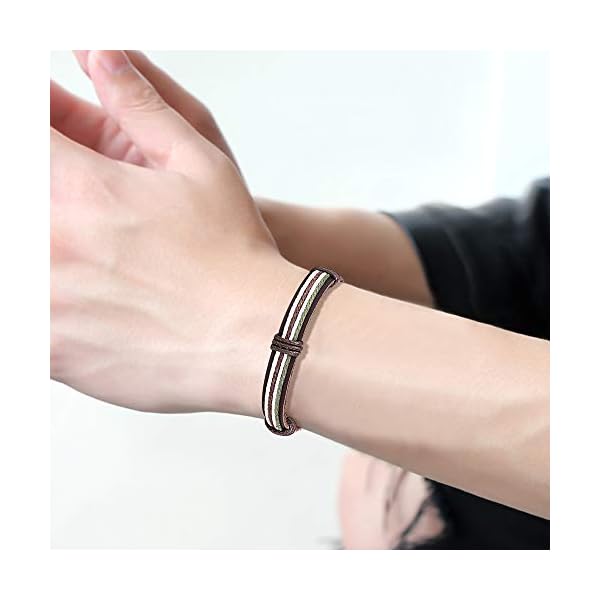 Hanpabum-18pcs-Braided-Leather-Bracelets-for-Men-Women-Woven-Cuff-Wrap-Bracelet-Wood-Beads-Ethnic-Tribal-Bracelets-Adjustable HANPABUM 18pcs Braided Leather Bracelets for Men Women Woven Cuff Wrap Bracelet Wood Beads Ethnic Tribal Bracelets Adjustable