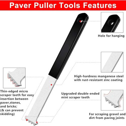Outil de dissolvant paver ergonomique à usage lourd pour brique