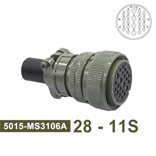 Conector circular 5015 MIL STD con enchufe Plug 3106 y acoplamiento robusto 28-11S 2