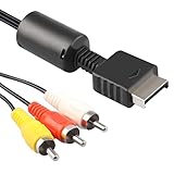 Générique Câble AV pour PS2, Câble Composite AV à RCA Compatible avec Playstation PS1...