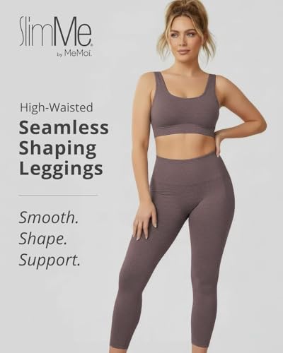 Image of SlimMe High Waisted Shapewear Leggings, Tummy Control Compression