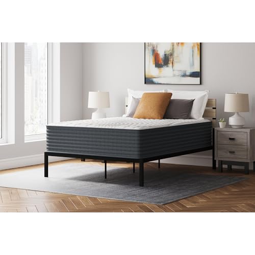Signature Design by Ashley Hybrid 1400 14 Inch Extra Plush Gel Memory Foam Mattress with Edge Support for Pressure Relief, California King, Fiberglass-Free, Mattress in A Box