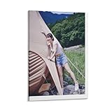 ジェネリック 7吉岡里帆俳優のセクシーな油絵ポスター3 ポスター 装飾画 キャンバス ウォールアート リビングルーム ベッドルーム 絵画 フレームスタイル 12x18インチ(30x45cm)