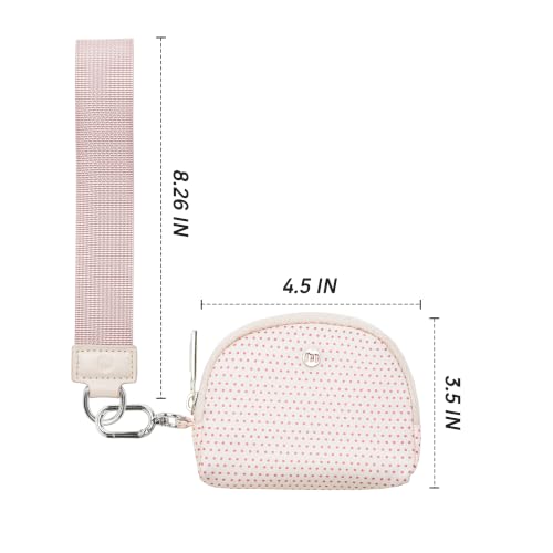 Image of Mum's Memory Mini Zip Around Wristlet Wallets for Women -KeyChain Wallet with Detachable Dual Pouch Wristlet -Key Chain Coin Purse Small Wallets