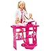 Simba Toys: Steffi Love Baby Doctor Playset, Includes a Baby Scale, Baby Bath and Observation Table, Promotes Pretend Play, For Ages 3 and up,Pink