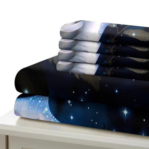 Housse de couette constellation 3D douce parure de lit double en microfibre - 7